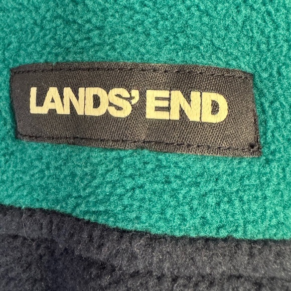 Lands' End Long Sleeve Polar Blue Fleece Pullover Men's Sz XL - Picture 3 of 7